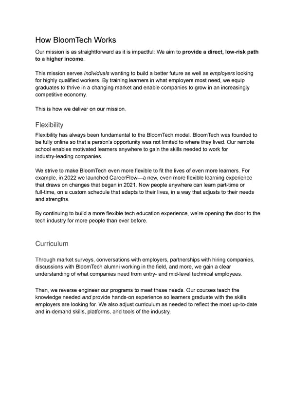 Letter from the CEO & 2021 Outcomes Report - Page 2